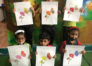 Children engaged in various educational activities at Tiny Tots Preschool, emphasizing holistic early childhood education.